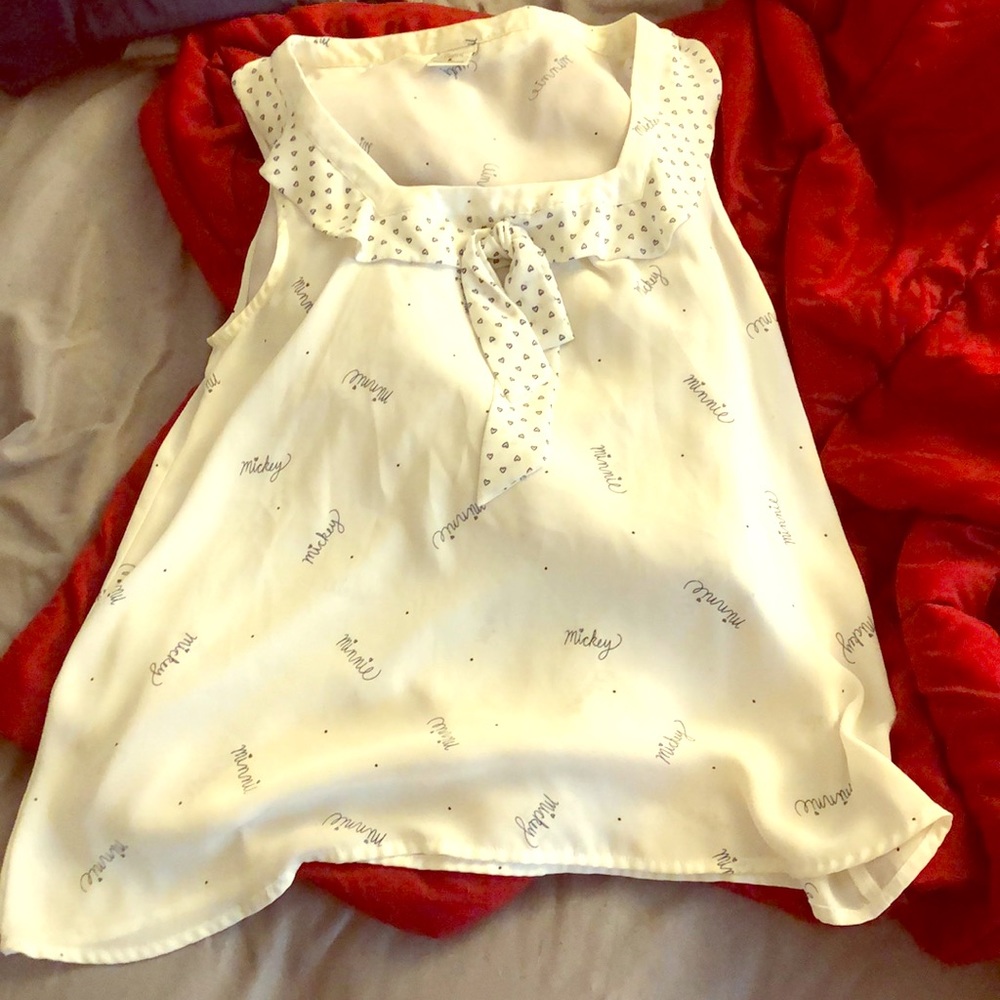Disney Mickey and Minnie Sleeveless Blouse